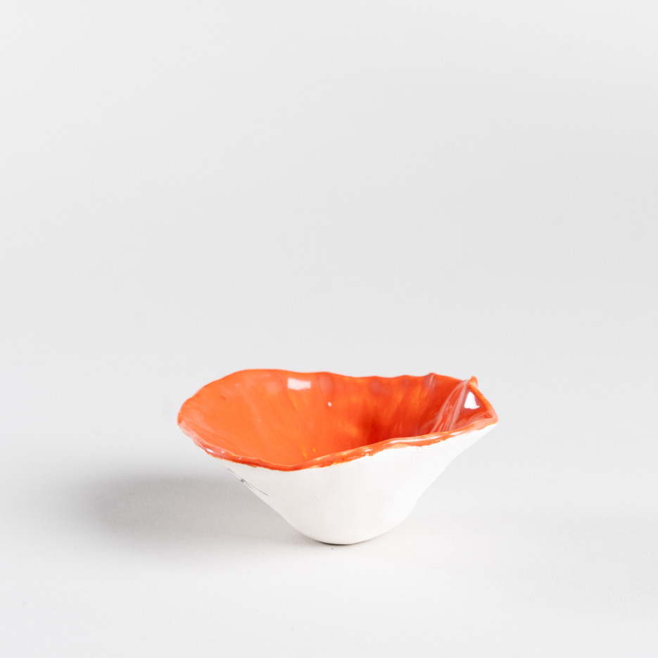 Image of Orange Flower Bowl