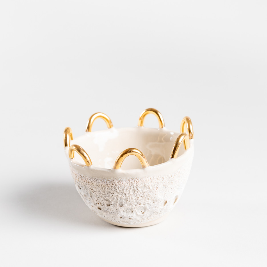 Image of Anemone Bowl with Gold Loops | Small