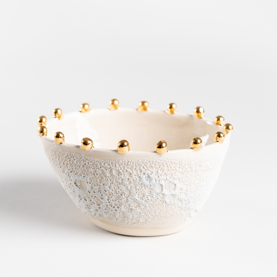 Image of Anemone Bowl with Gold Dots | Regular