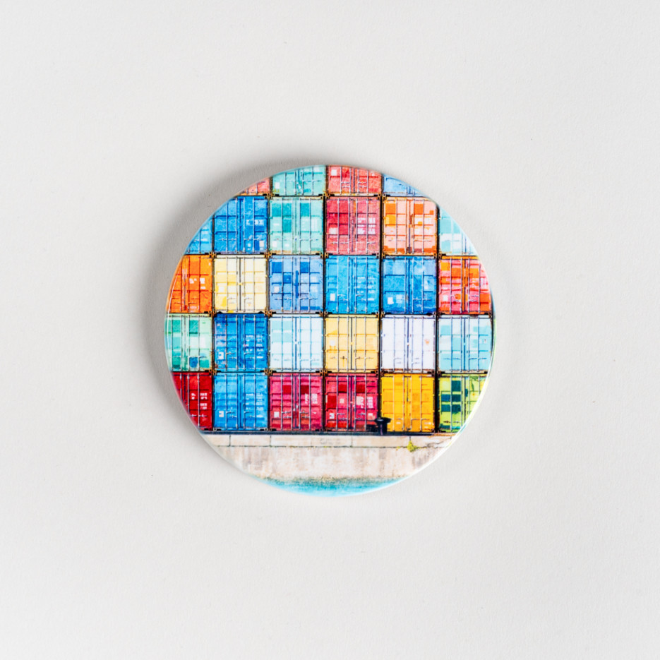 Image of Ceramic Coaster | Fremantle Shipping Containers