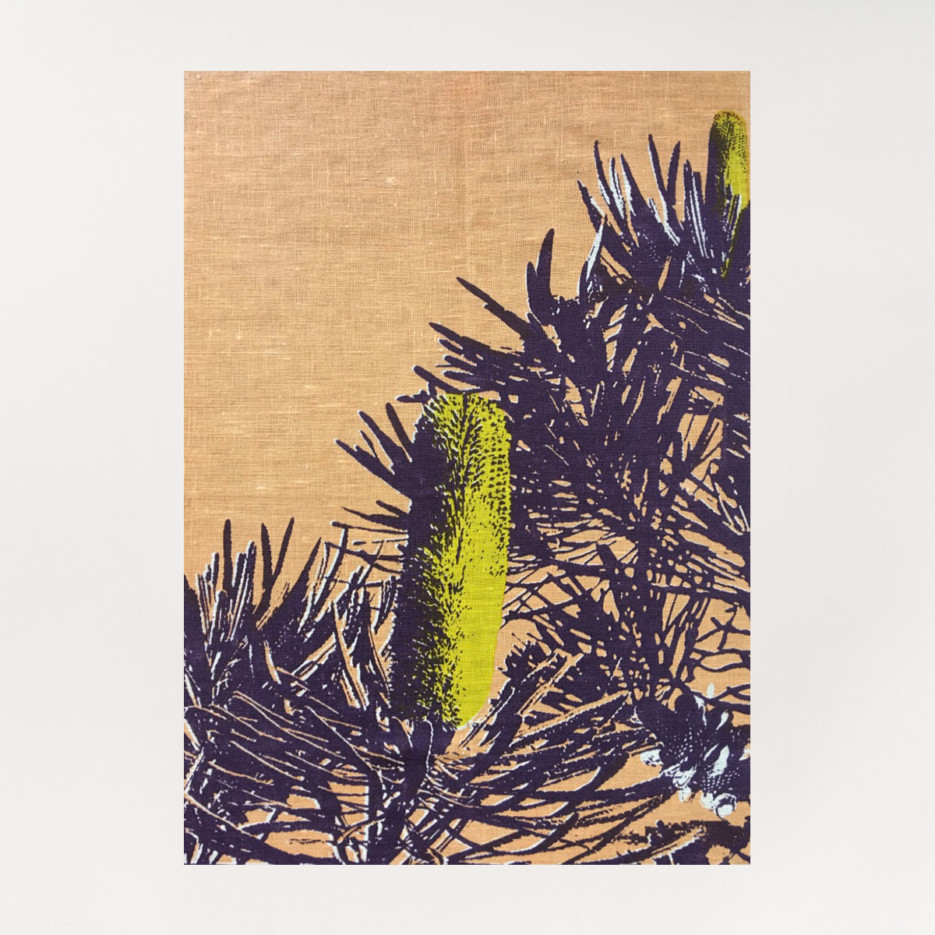 Image of Linen Tea Towel | Candle Banksia