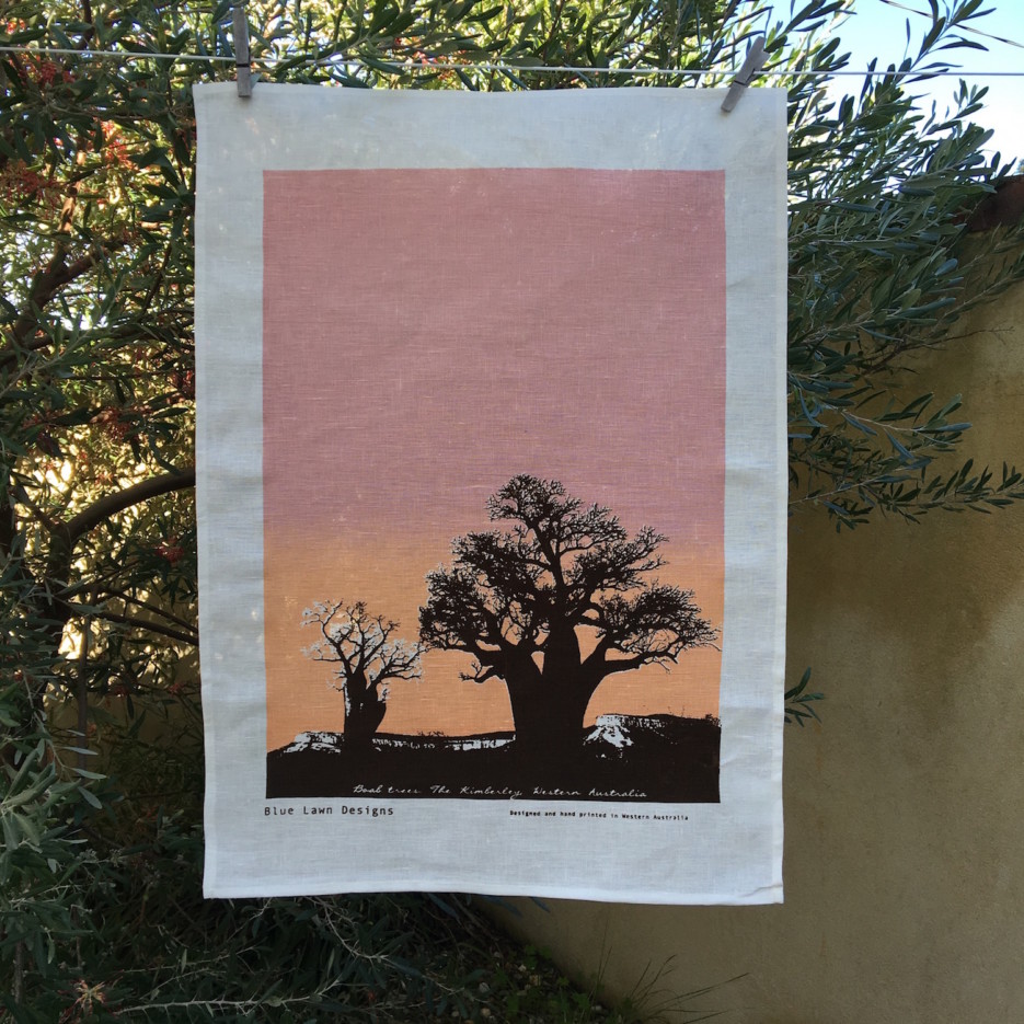 Image of Linen Tea Towel | Boab Trees Kimberleys