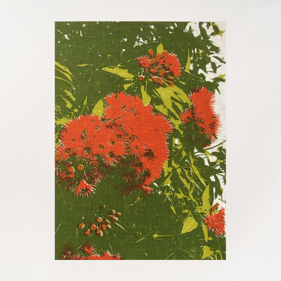 Image of Linen Tea Towel | Red Flowering Gum