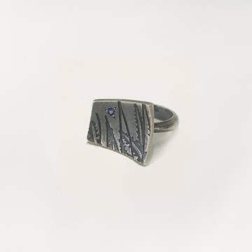 Image for Oxidised Sterling Silver Ring