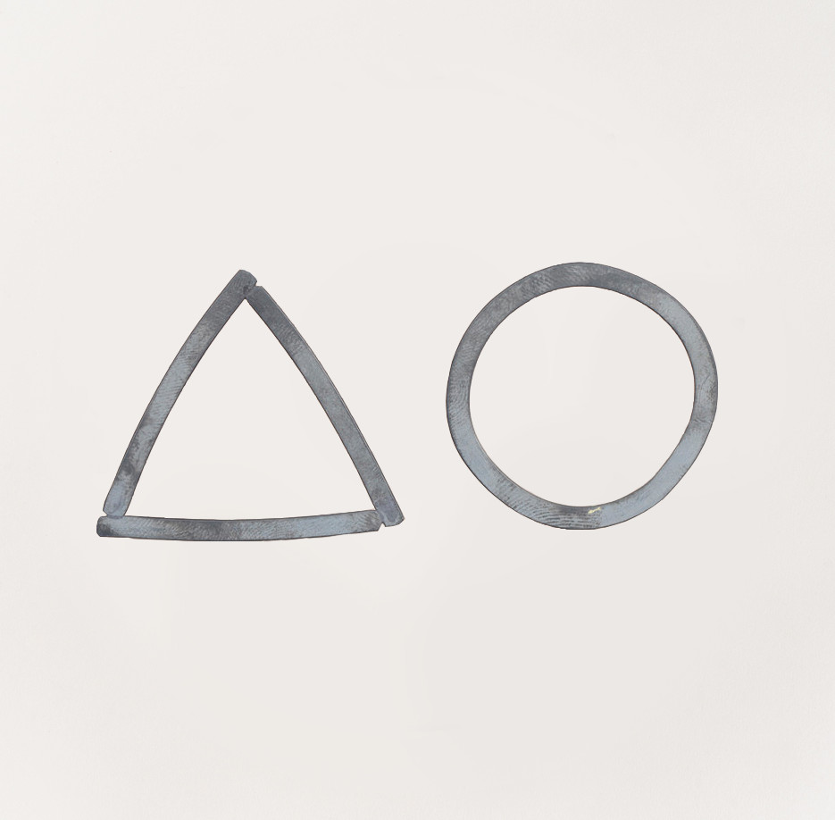 Image of Odd Shapes Earrings | Sterling Silver