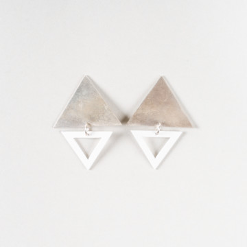 Image for Earrings | Big Top Triangle Studs