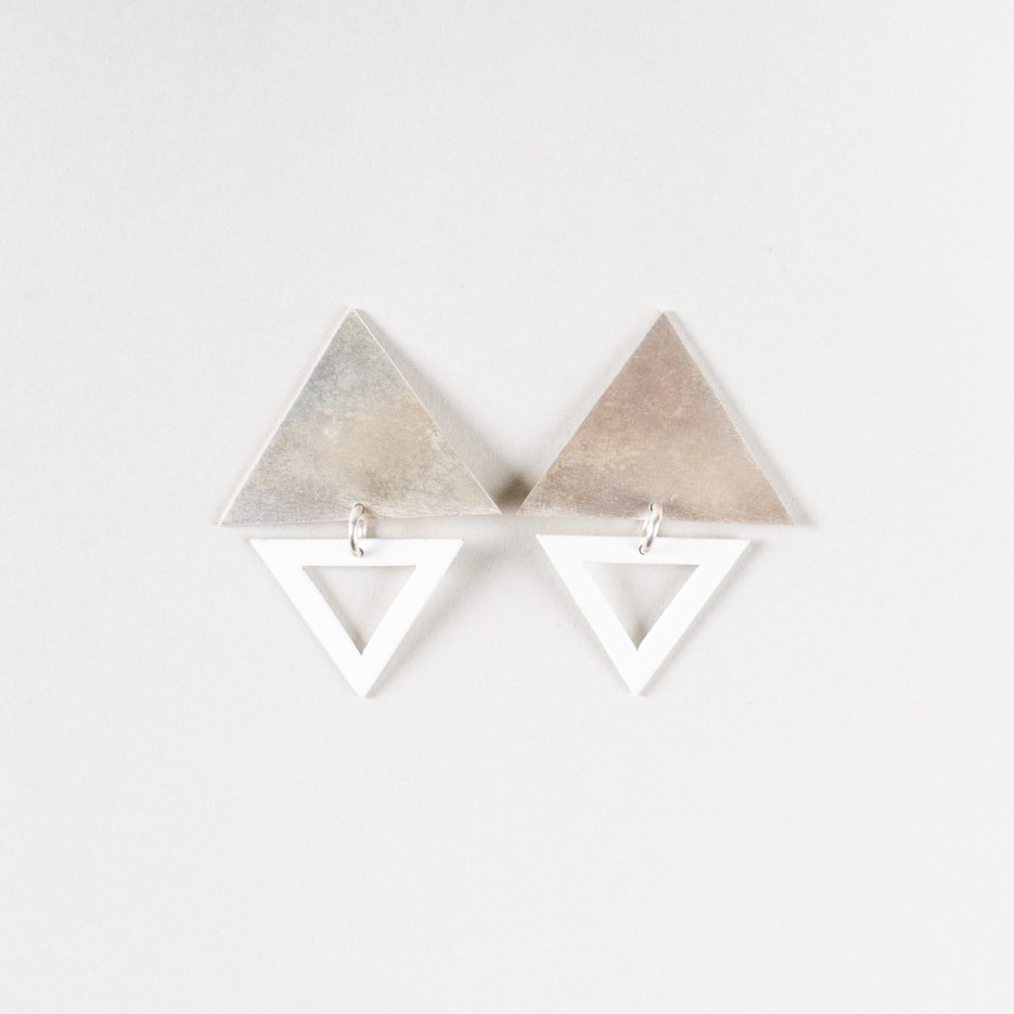 Image of Earrings | Big Top Triangle Studs