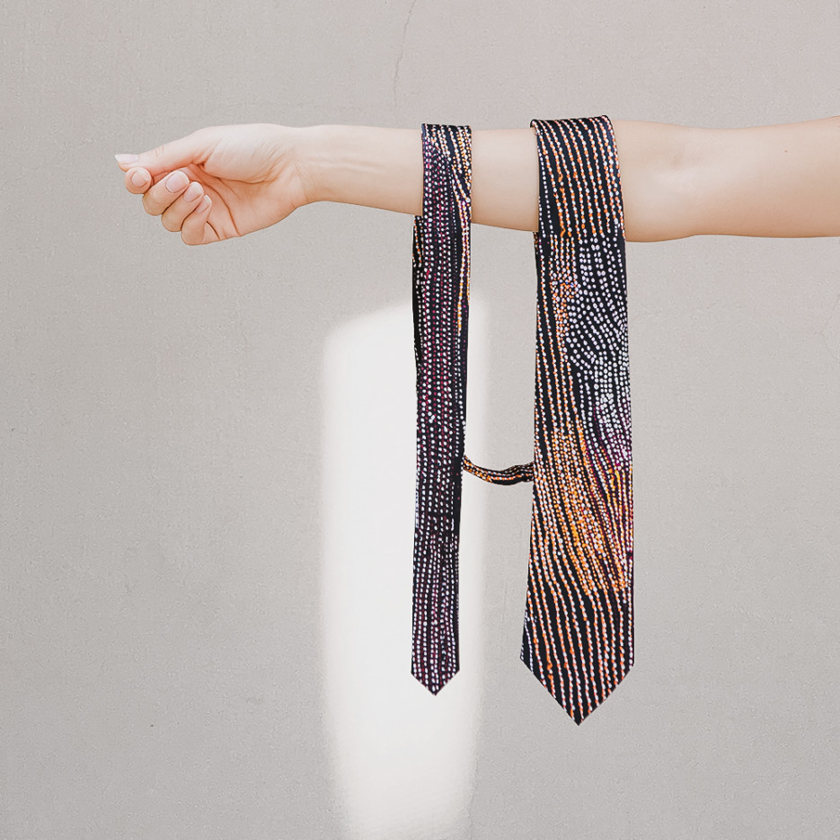 Image of Waran Tie by Minyawe Miller | One of Twelve