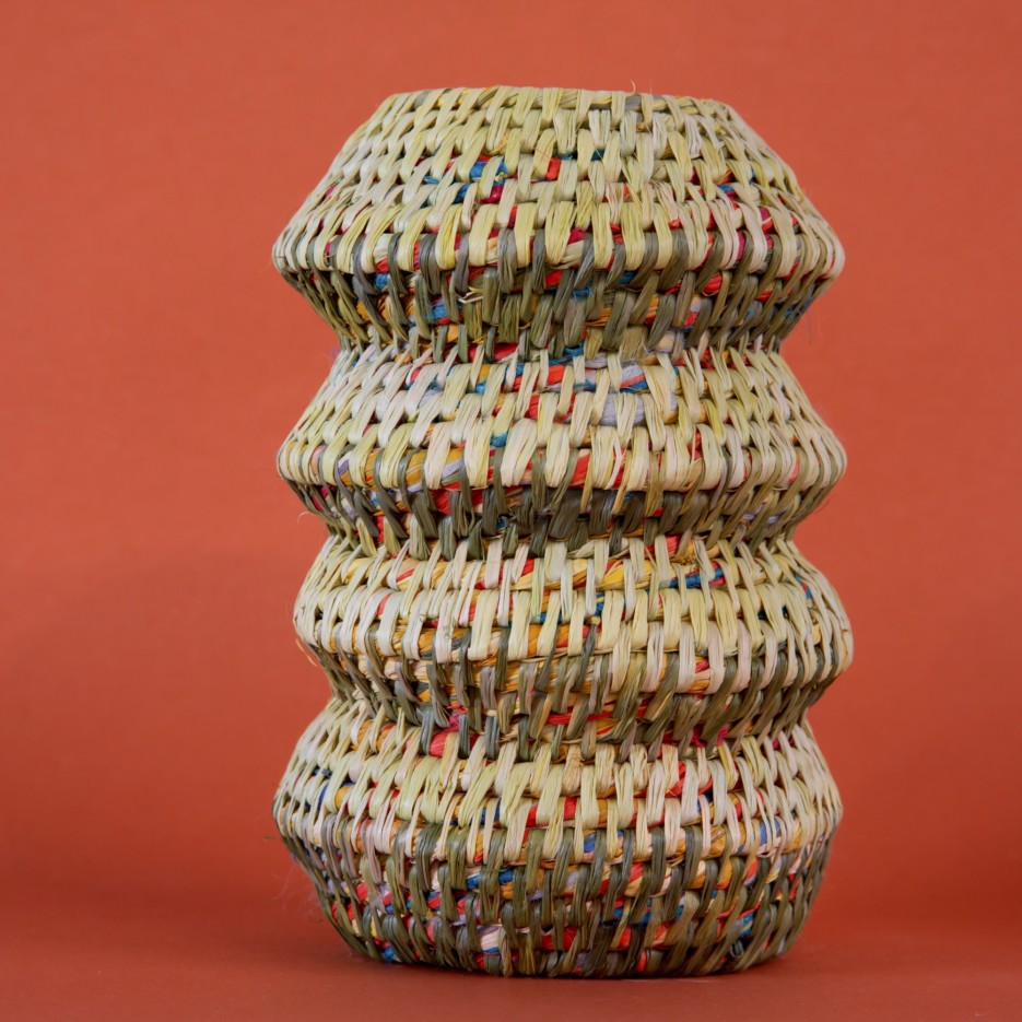 Image of Hand Dyed Woven Vessel | Green