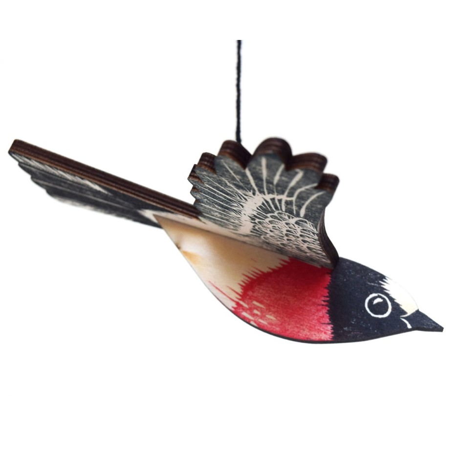 Image of Bird Mobile | Scarlet Robin