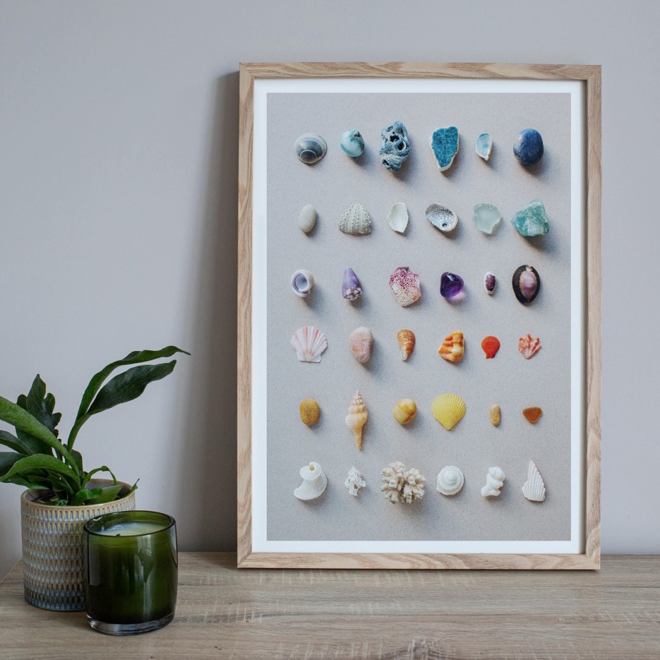 Image of A4 Print | Rainbow Ocean Objects