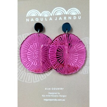 Image for Kija Country Earrings | Pink & Teal