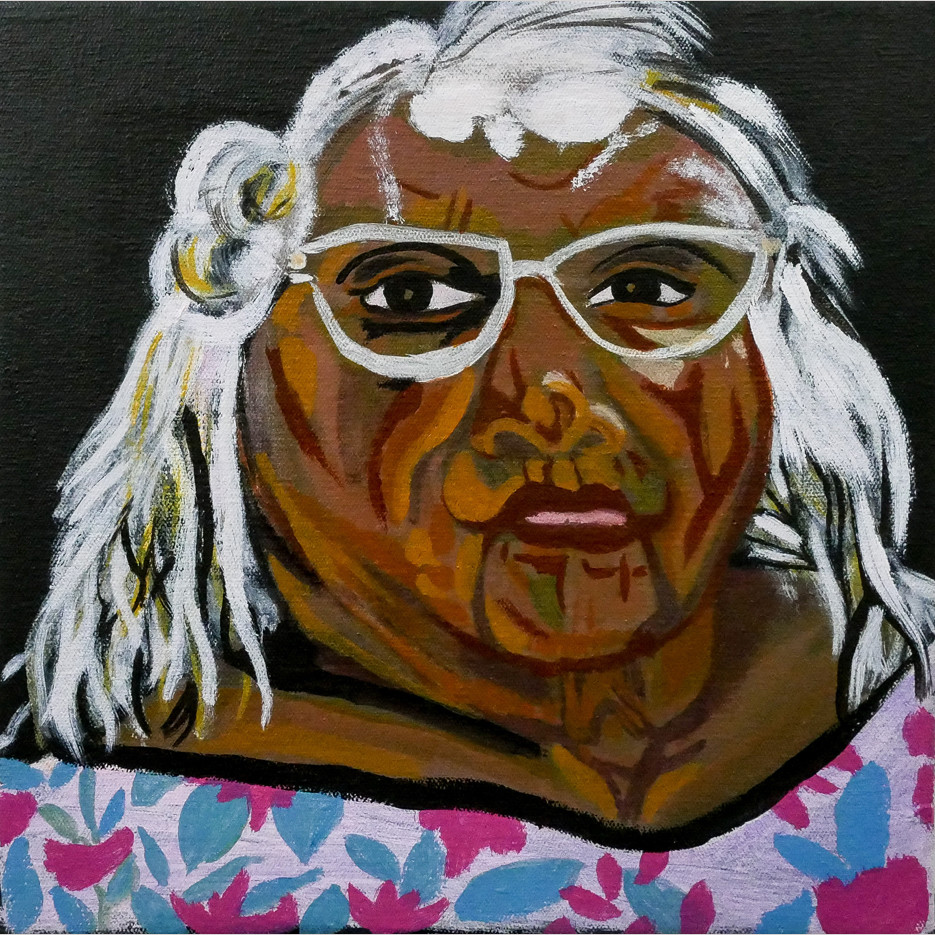 Image of Kariyarra Elder, Aunty Lena Alone
