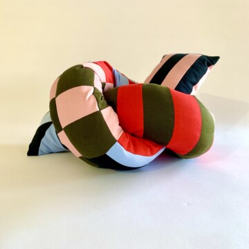Image for Patchwork Knot Cushion | Mamy Hews