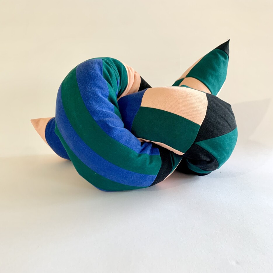Image of Patchwork Knot Cushion - Mamy Hews