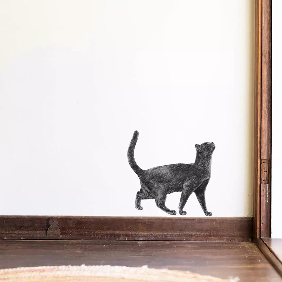 Image of Hand Drawn Wall Decal | Cat