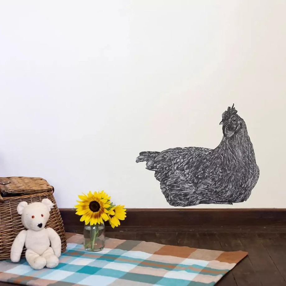 Image of Hand Drawn Wall Decal | Hen