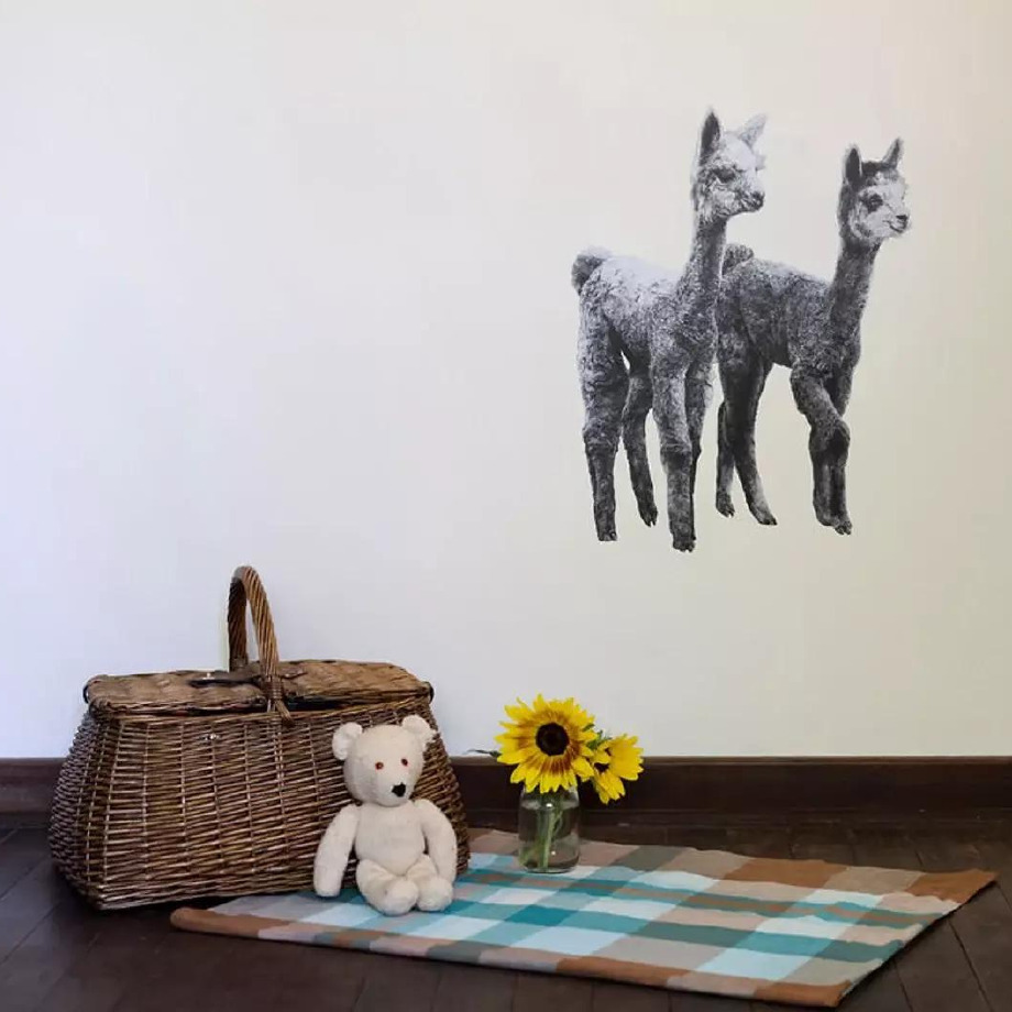 Image of Hand Drawn Wall Decal | Alpacas