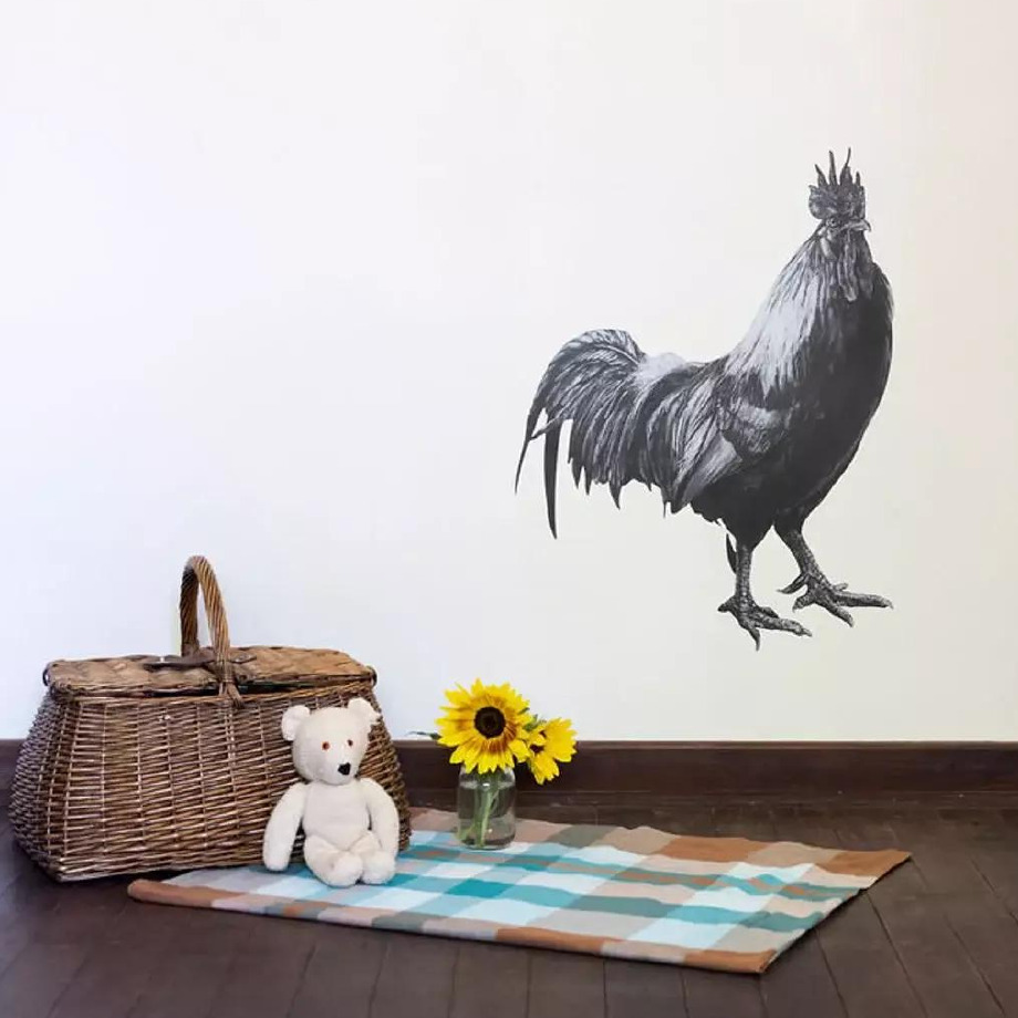 Image of Hand Drawn Wall Decal | Rooster