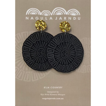 Image for Kija Country Earrings | black & sparkle