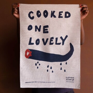 Image for Linen Tea Towel | Town Camp Designs - Cooked One Lovely
