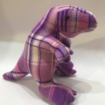 Image for Woollen T-Rex toy purple