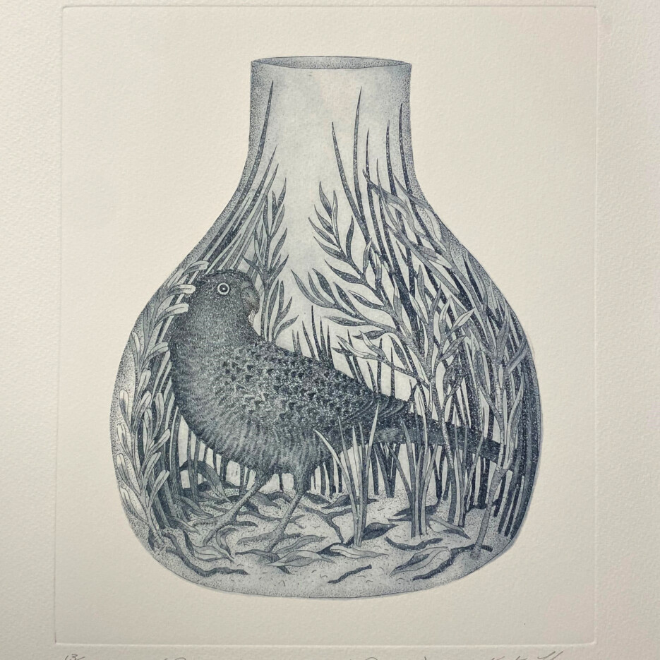 Image of Preserving- Ground Parrot  |  Etching 13/25